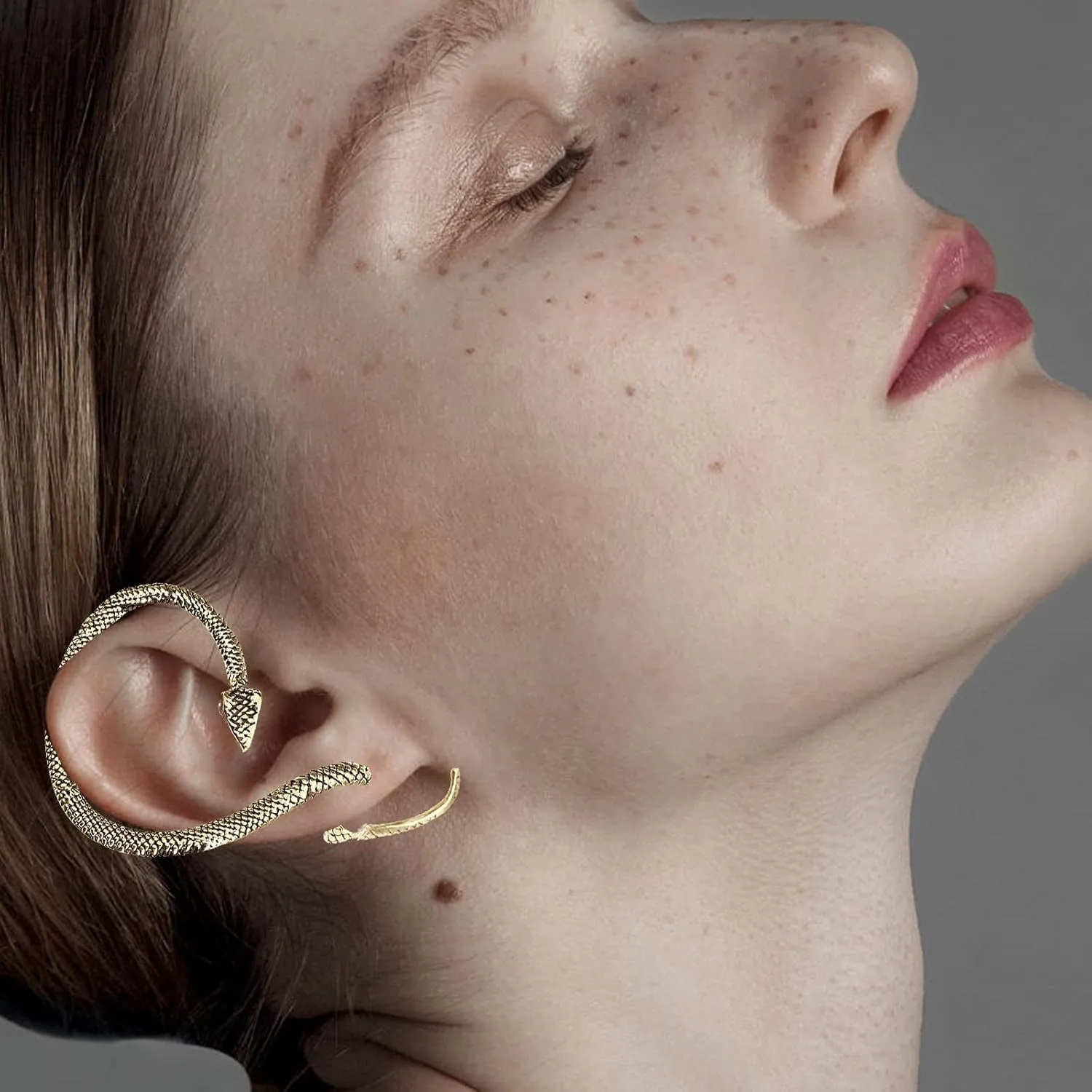 Halloween Snake Earrings for Women Snake Cuff Earrings Silver Snake Ear Cuff Gold Snake Wrap Earrings Halloween Accessories Costume