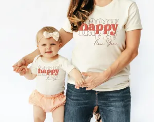 Happy New Years 2024 Matching Mom Kids Shirt NYE Sweatshirt