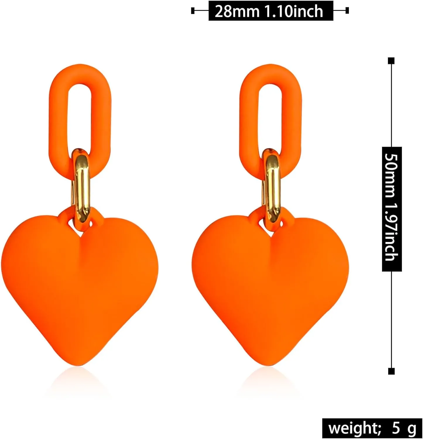 Heart Earrings Pink Heart Dangle Earrings for Women Trendy Hot Pink Earrings Statement Earrings Jewelry Concert Tour Outfits,Big Heart Earrings Rave Sparkle Heart Earring Valentine's Day