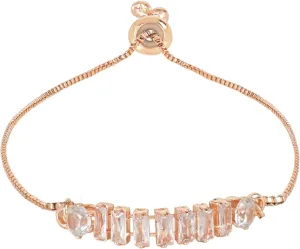 I Jewels Cubic Zirconia Classic Adjustable Tennis Charm Bracelets Friendship Love Christmas Valentines Gifts for Women Teen Girls