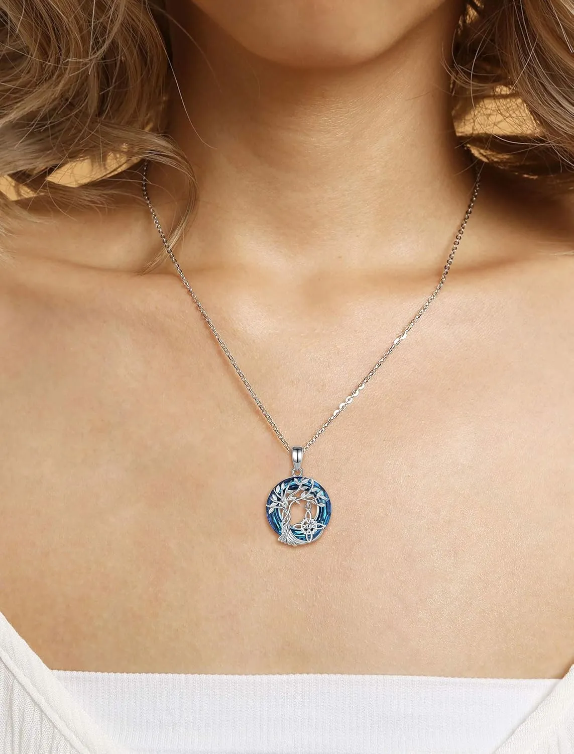 INFUSEU Mystical Witchy Gifts for Women, Pentagram Witches Knot Triple Moon Goddess Lilith Hecate Phoenix Necklaces