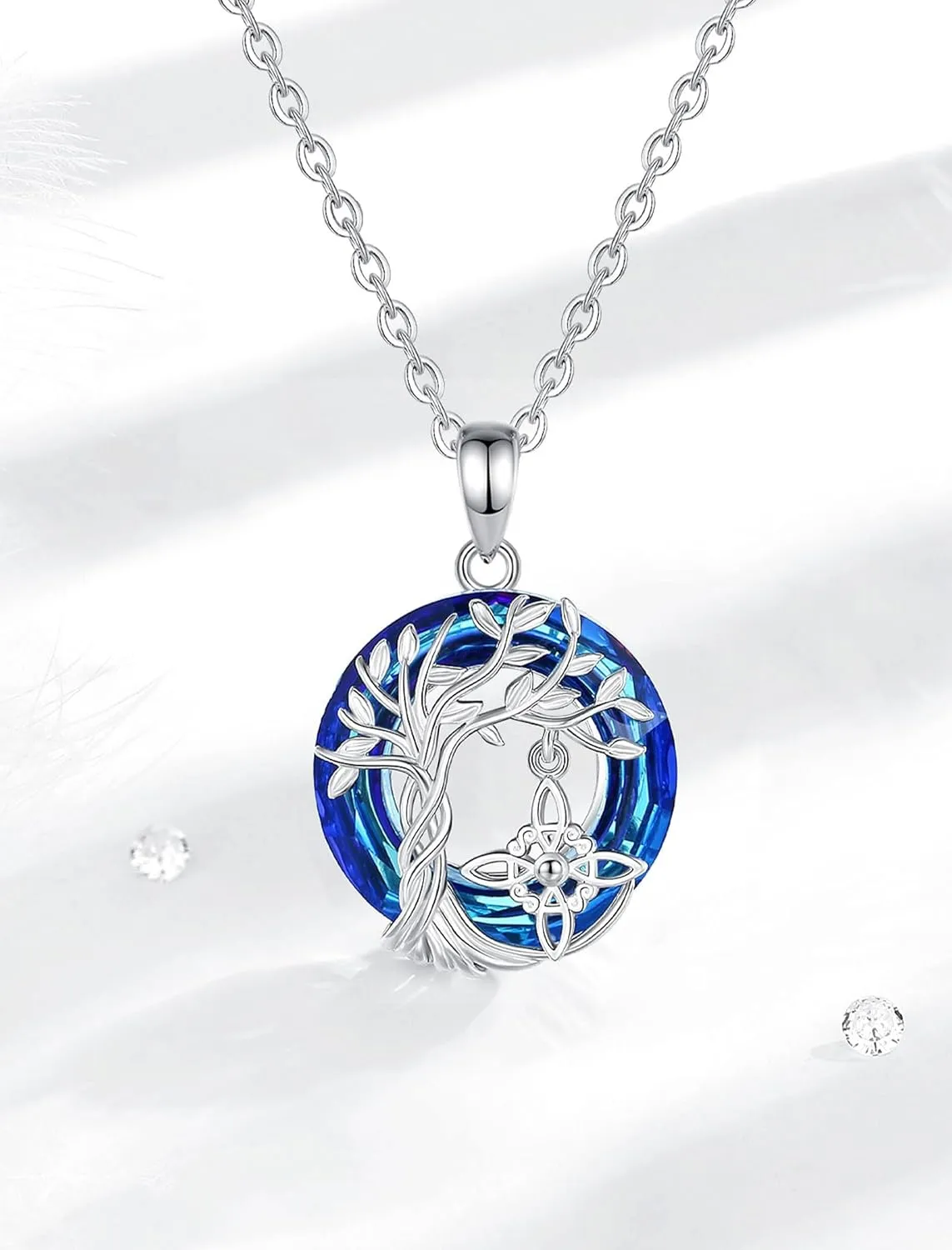 INFUSEU Mystical Witchy Gifts for Women, Pentagram Witches Knot Triple Moon Goddess Lilith Hecate Phoenix Necklaces