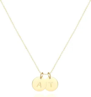 Initial Necklaces for Women,18K Gold Plated Dainty Letter Necklace for Women