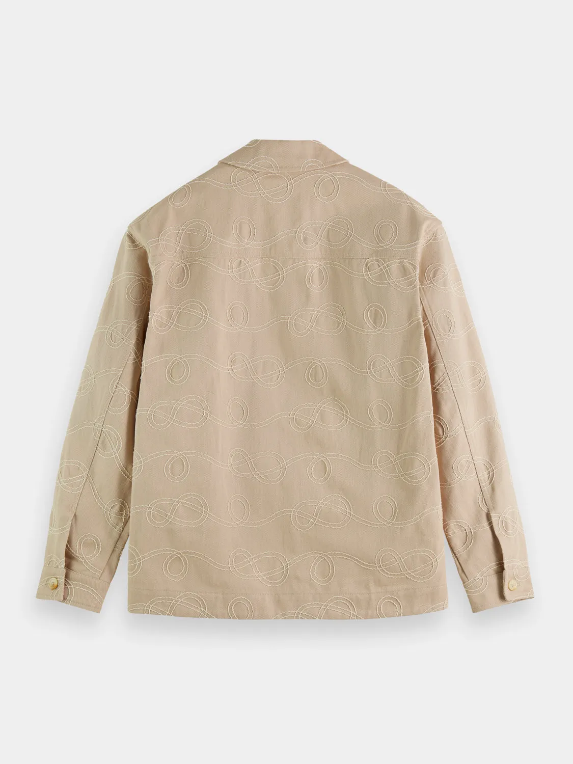 Jacquard overshirt jacket