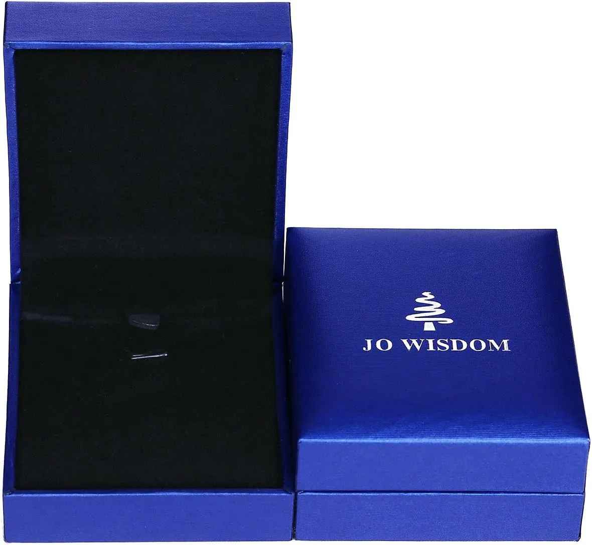 JO WISDOM 925 Sterling Silver Infinity Heart Pendant Necklaces with AAA Cubic Zirconia