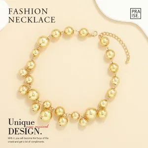 Jovono Chunky Beaded Choker Necklaces 1920s Pearl Necklace Chunky Beads Necklace Accessories for Women