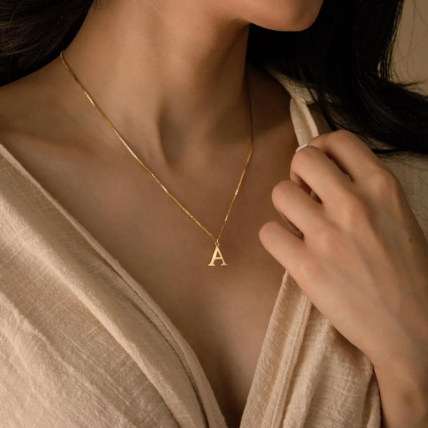 JSJOY 925 Sterling Silver Initial Necklace Gold Necklace for Women Dainty Letter Necklace Silver Choker Necklaces Gifts for Teen Girls Birthday Gifts