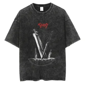 [KUJO] "Dragon Slayer" Vintage Oversized T Shirt
