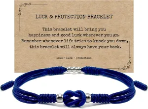 LAMIBEE Infinity Surfer Friendship Bracelet, Forever Love and Friendship with Multicolor Color, Lucky Tibetan Knot Protection String Woven