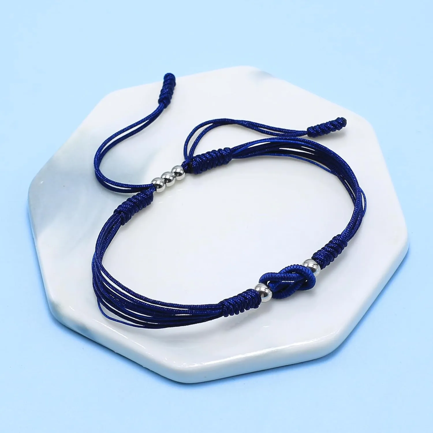 LAMIBEE Infinity Surfer Friendship Bracelet, Forever Love and Friendship with Multicolor Color, Lucky Tibetan Knot Protection String Woven