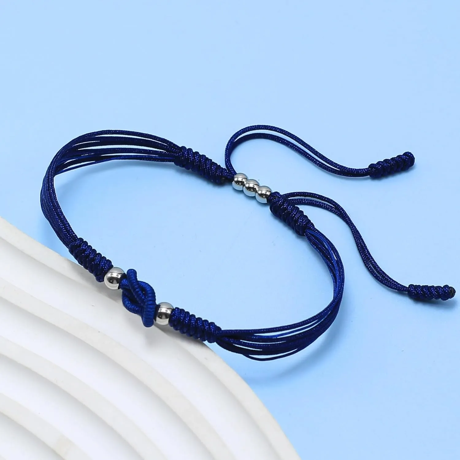 LAMIBEE Infinity Surfer Friendship Bracelet, Forever Love and Friendship with Multicolor Color, Lucky Tibetan Knot Protection String Woven