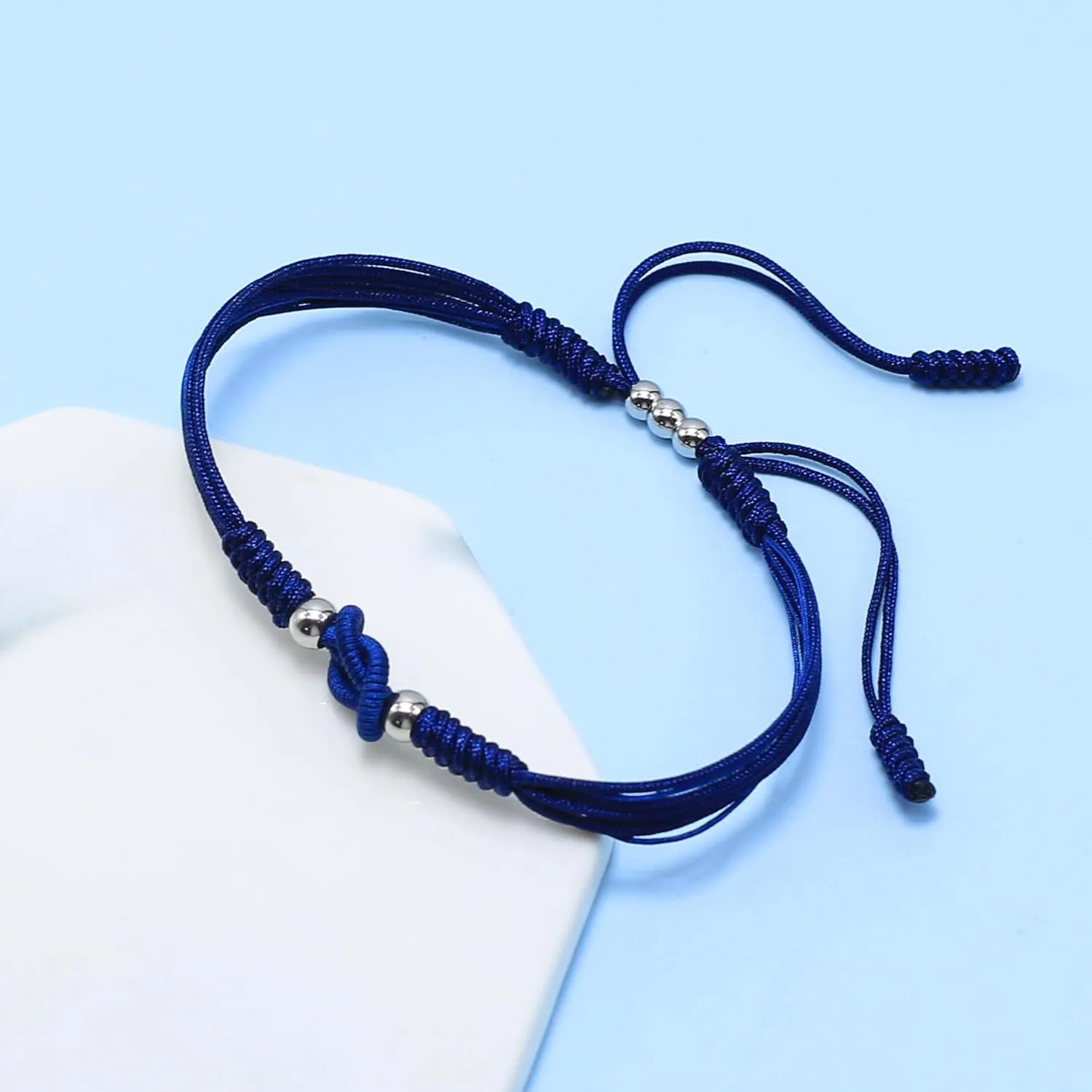 LAMIBEE Infinity Surfer Friendship Bracelet, Forever Love and Friendship with Multicolor Color, Lucky Tibetan Knot Protection String Woven