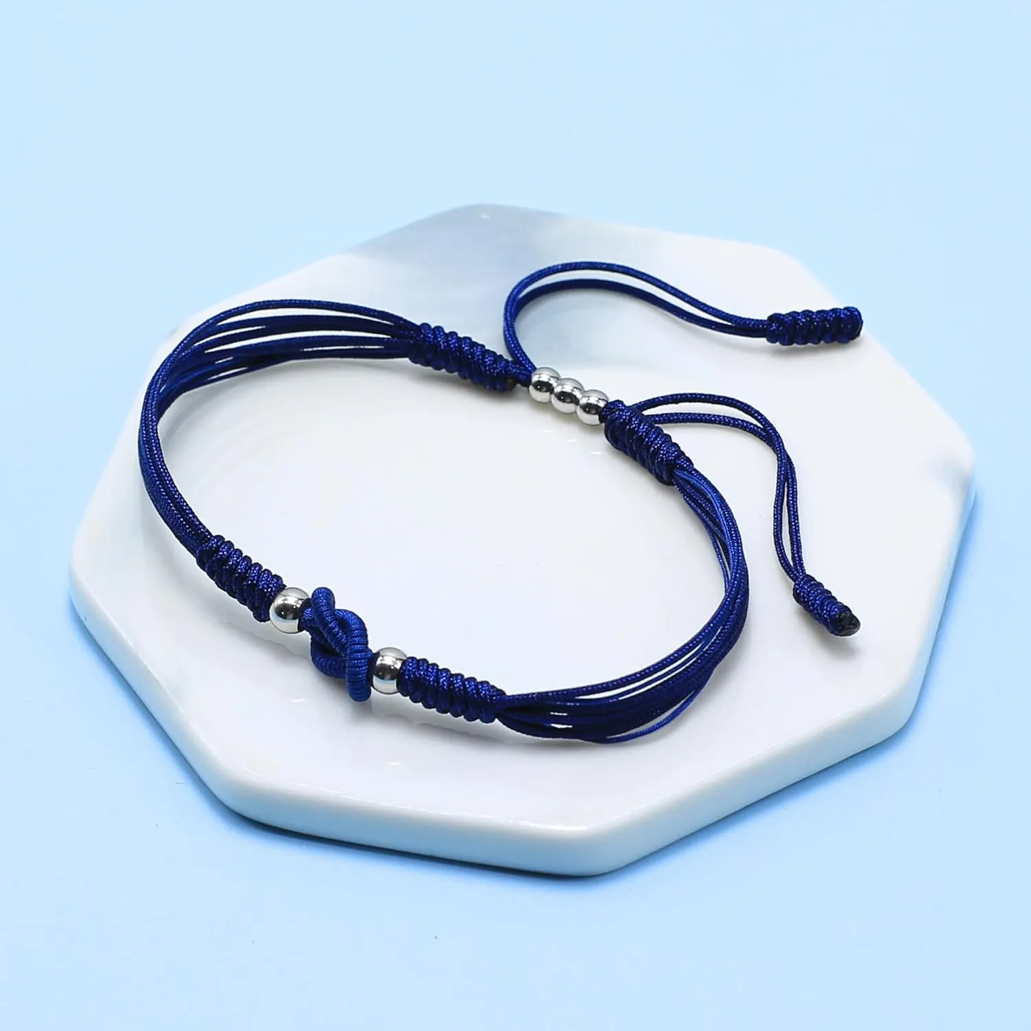 LAMIBEE Infinity Surfer Friendship Bracelet, Forever Love and Friendship with Multicolor Color, Lucky Tibetan Knot Protection String Woven