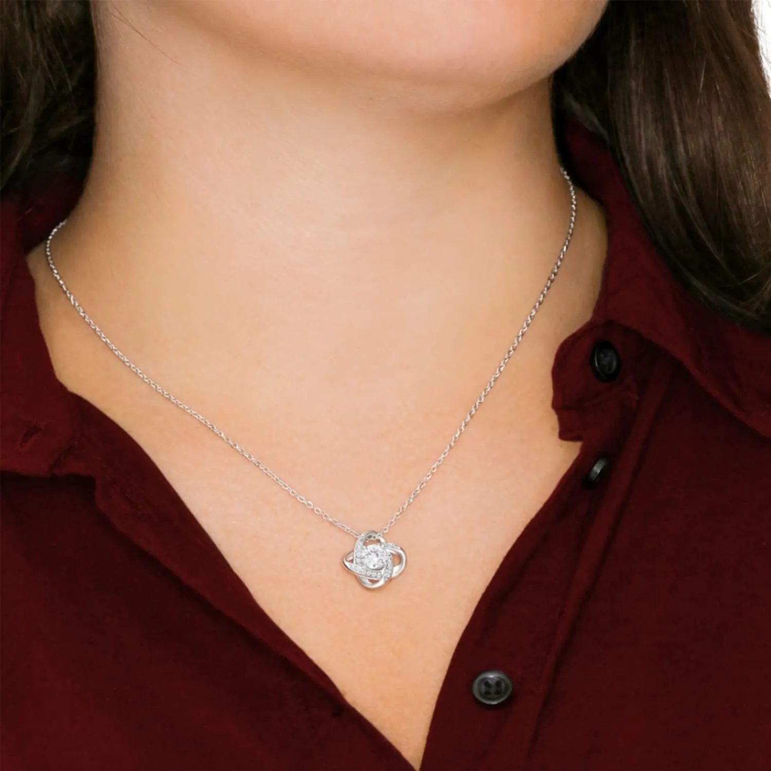 Larvincy To My Daughter Necklace From Mom Or Dad With Heartfelt Message & Elegant Box - Valentines, Mother's Day Gifts, Jewelry Gift For Daughter From Mother Or Father On Birthday, Graduation & More