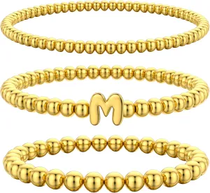 Layered Bracelets for Women,Dainty 14K Gold Plated Bracelets Stack,Link Chain Bracelet Stackable Non Tarnish Jewelry Gifts for Women