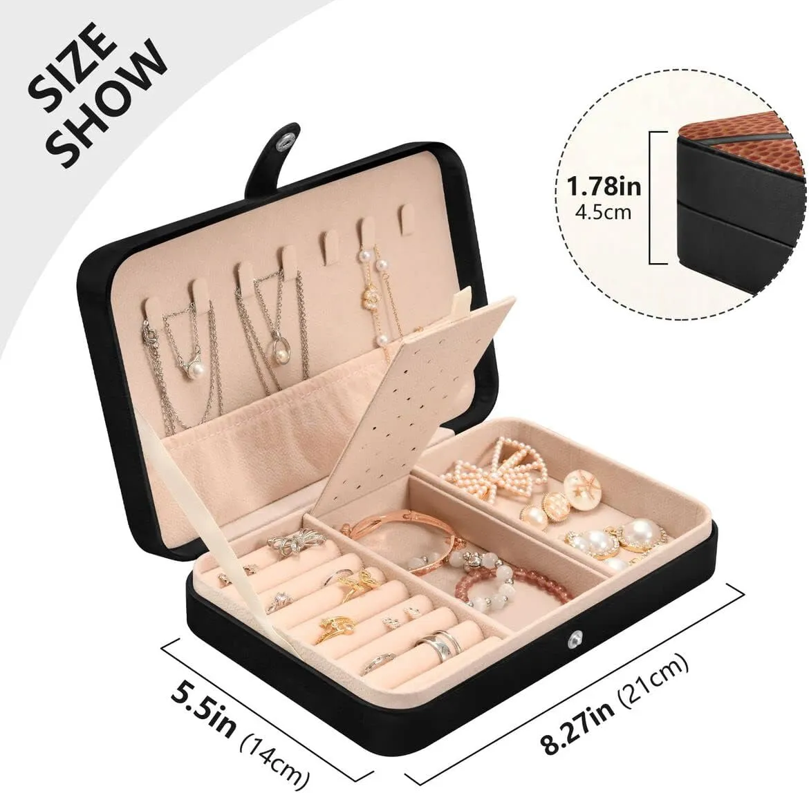 Leather Jewelry Box Jewelry Case Storage Box Basketball For Rings Earrings Necklaces