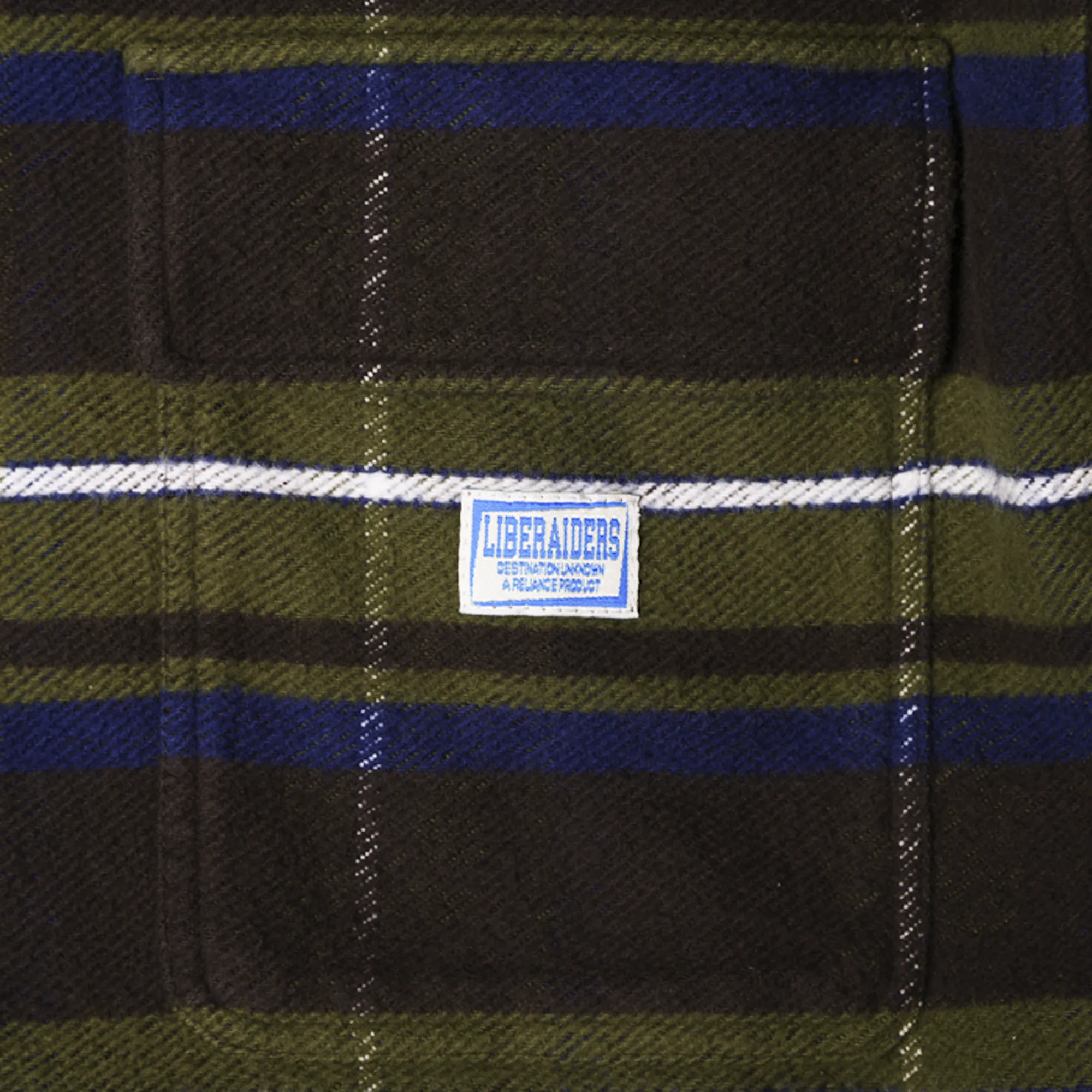 Liberaiders Stripe Flannel Shirt Green