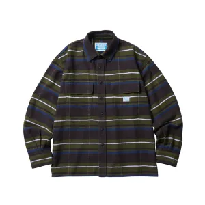 Liberaiders Stripe Flannel Shirt Green