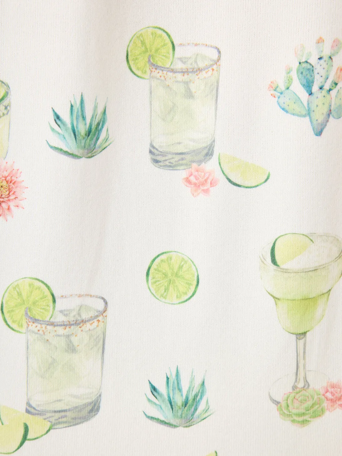 Limes & Sunshine PJ Set - Ivory