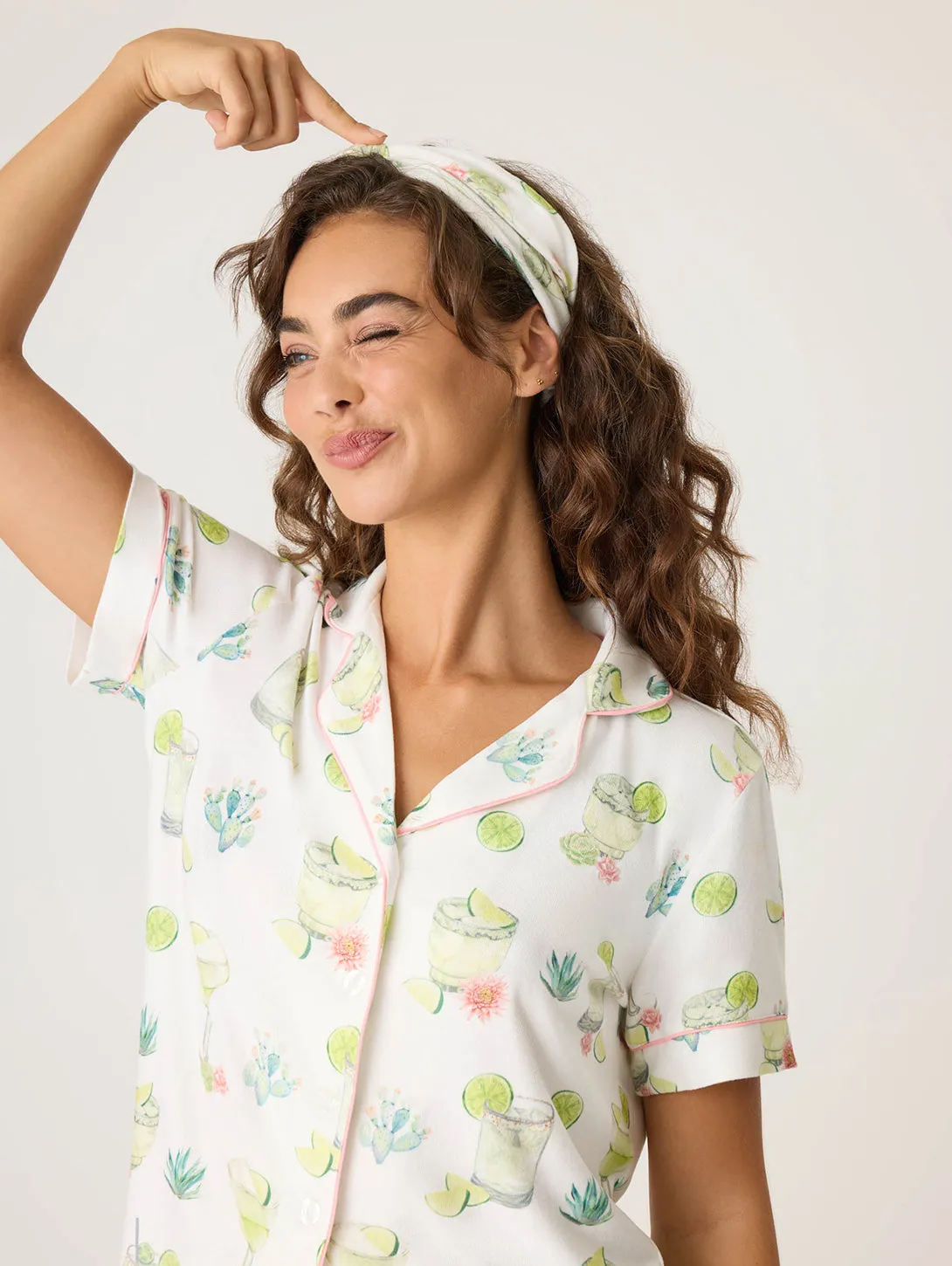Limes & Sunshine PJ Set - Ivory