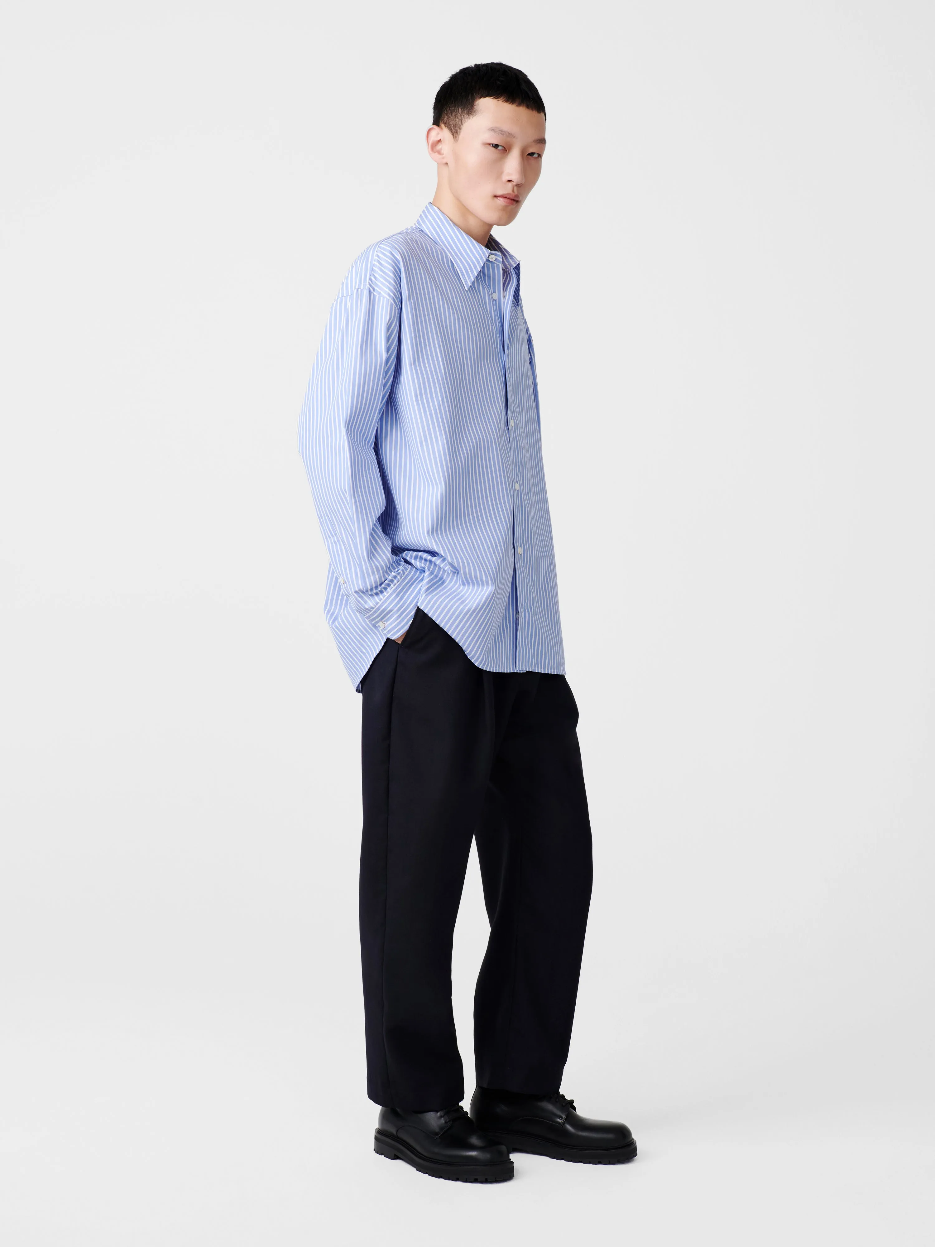 Loche Shirt in Blue Stripe