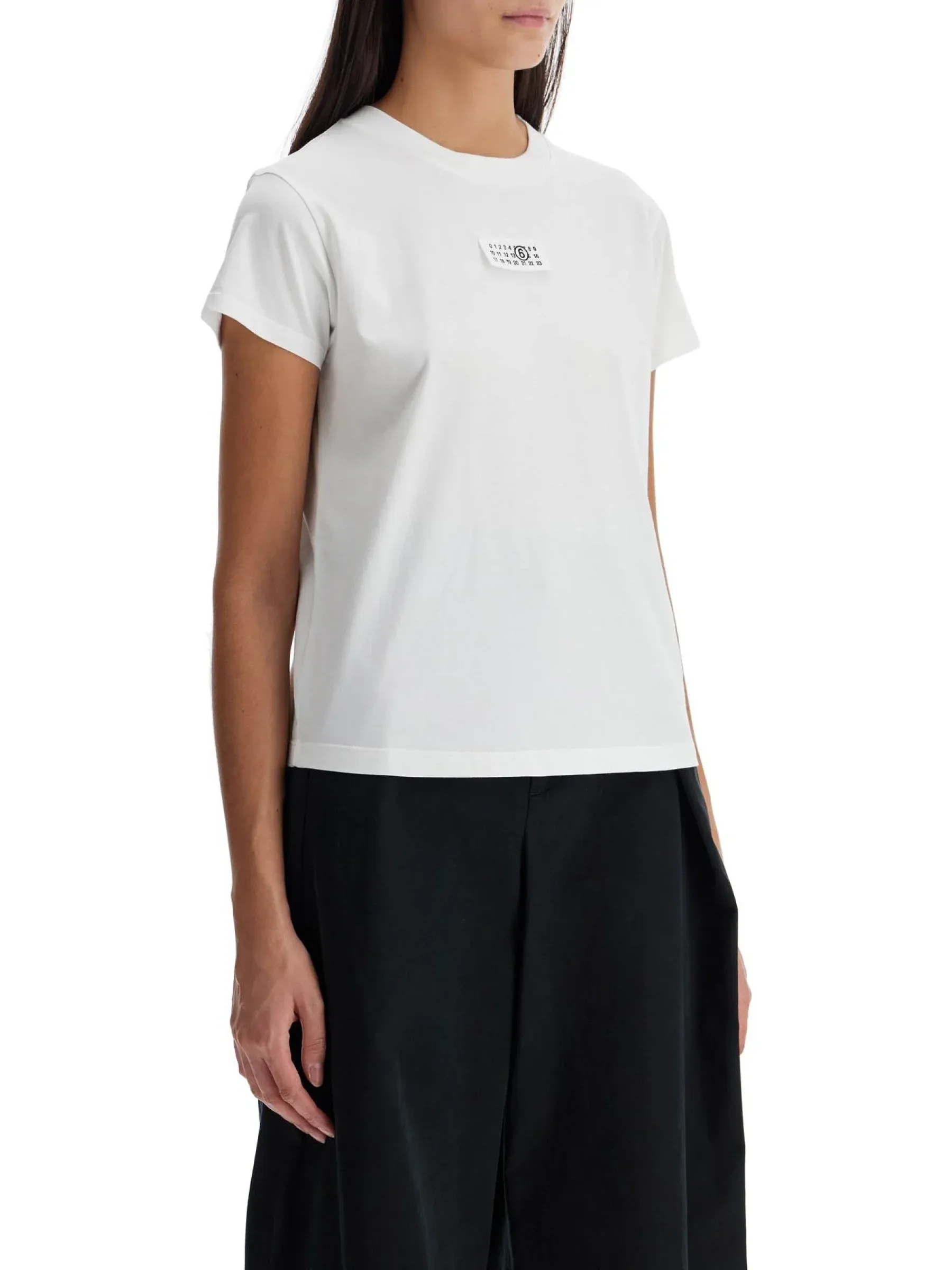 Logo Label Cotton T-shirt