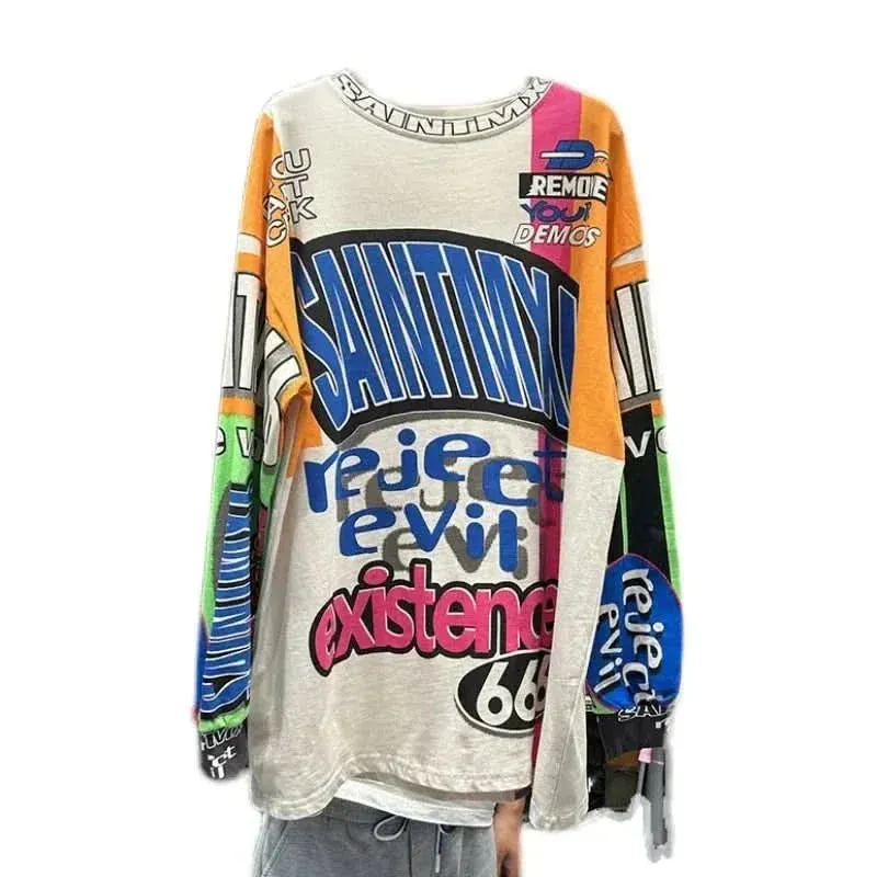 Long Sleeves Cotton T-shirts – Streetwear for Women