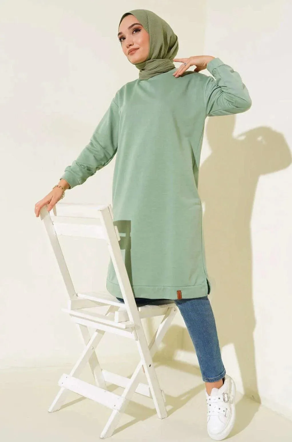Long Tunic with Side Slits for Women