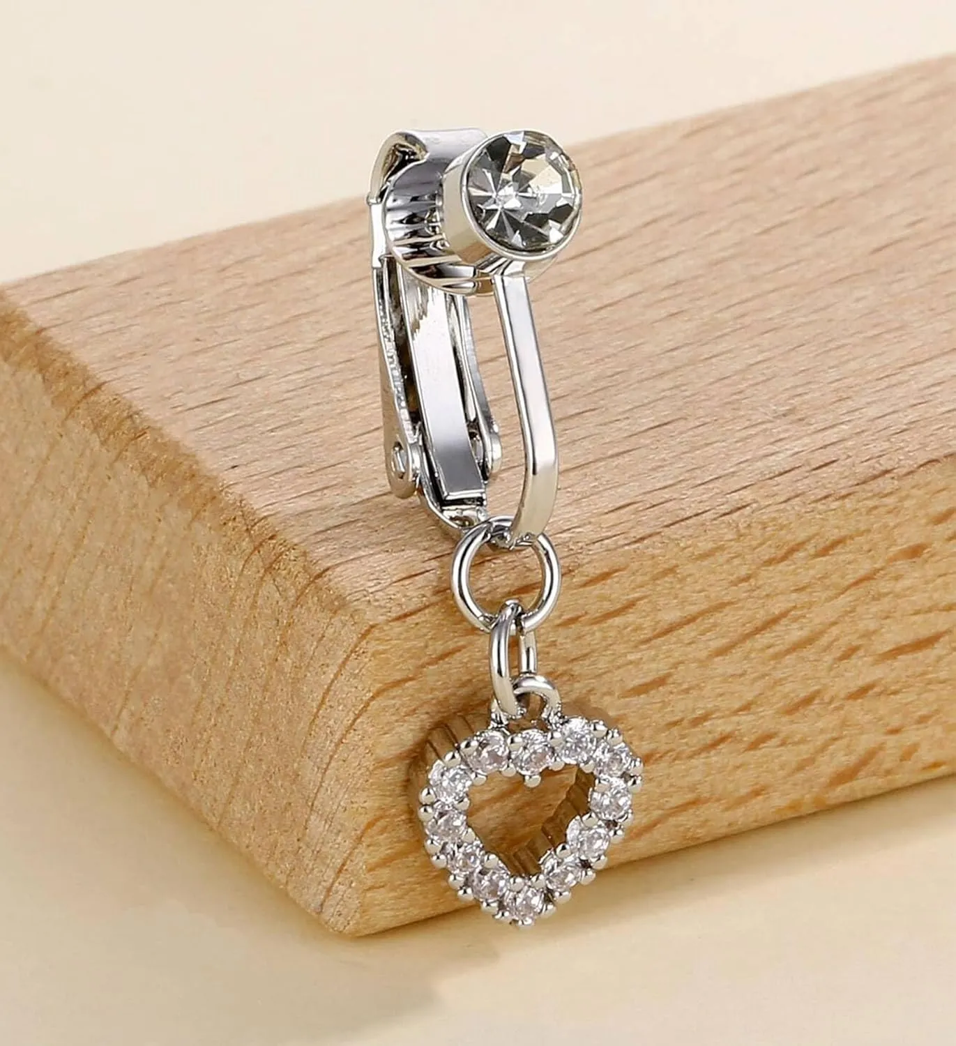 Longita Fake Belly Ring - Clip-on Button Rings, Piercing and Earrings