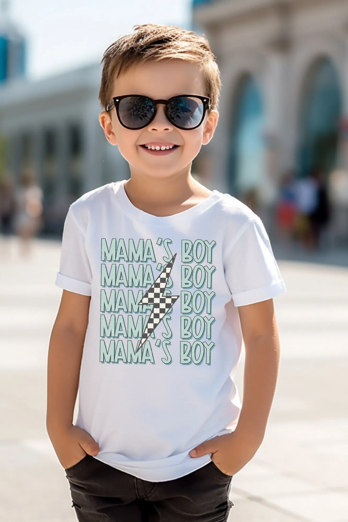 Mama and Mama's Boy Rocker Matching Mom Kids Sweatshirts Mother's Day Mommy and Me Mother Son Shirts