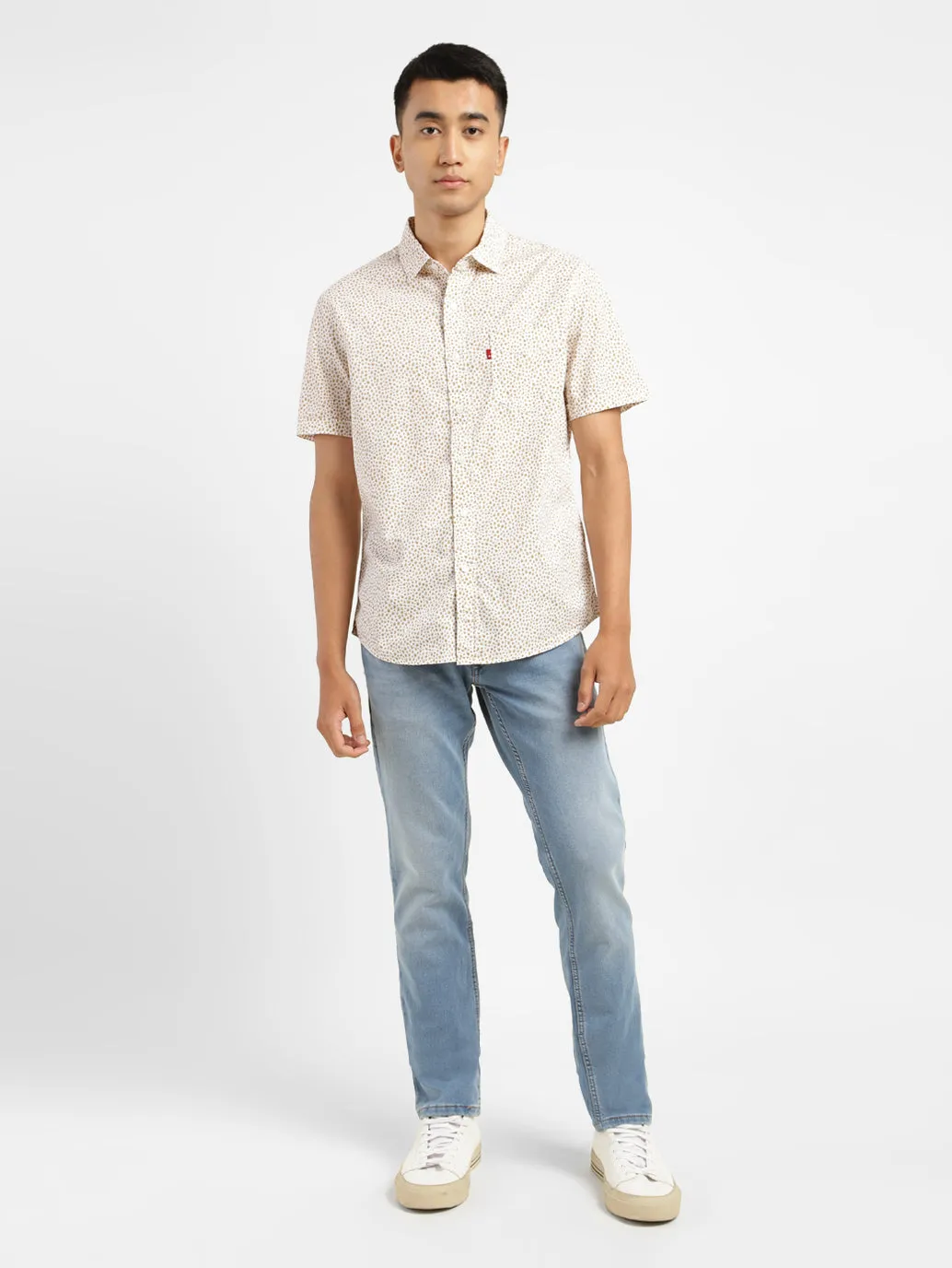 Men's Floral Print Slim Fit Shirt