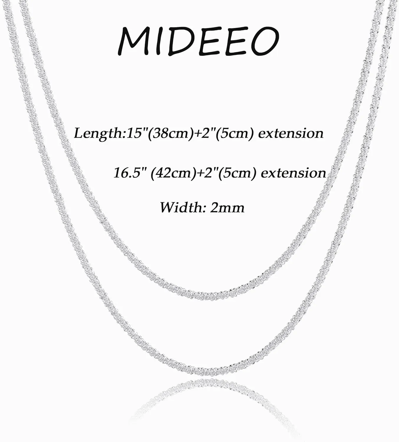 MIDEEO Gold Layered Necklace for Women 14K Gold Plated Layered Chain Necklace Set Shining Twisted Rope Simple Snake Chain 3 Layering Set Women Jewelry Gift