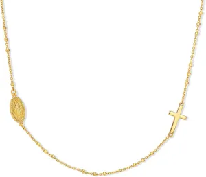 Milan Chiva Gold Necklaces for Women 14K Gold Plated Chain Lightweight Dainty Jewelry