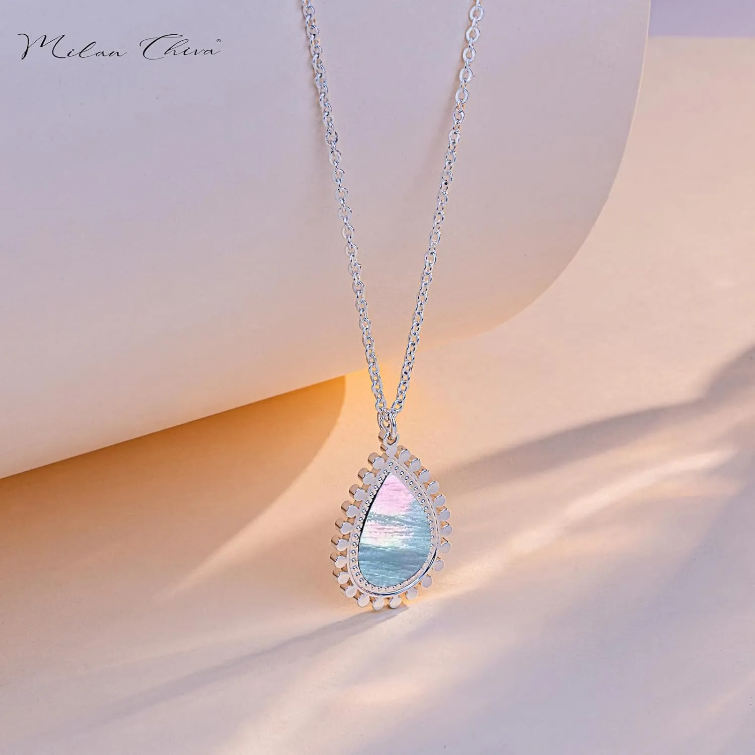 Milan Chiva Gold Plated Pendant Necklaces for Women Dainty Lightweight Trency Jewelry