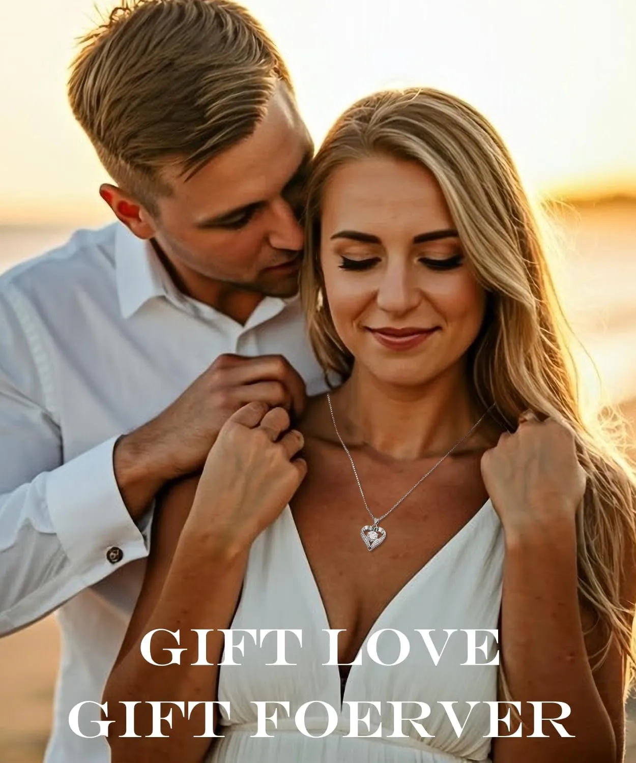 Moissanite Heart Necklaces for Women Wife, S925 'I LOVE YOU' 1-3 Carat Diamond-like Jewelry, Anniversary Birthday Gifts for Women, Birthday Gift Ideas for Wife, Women's Necklaces for Her Girlfriend