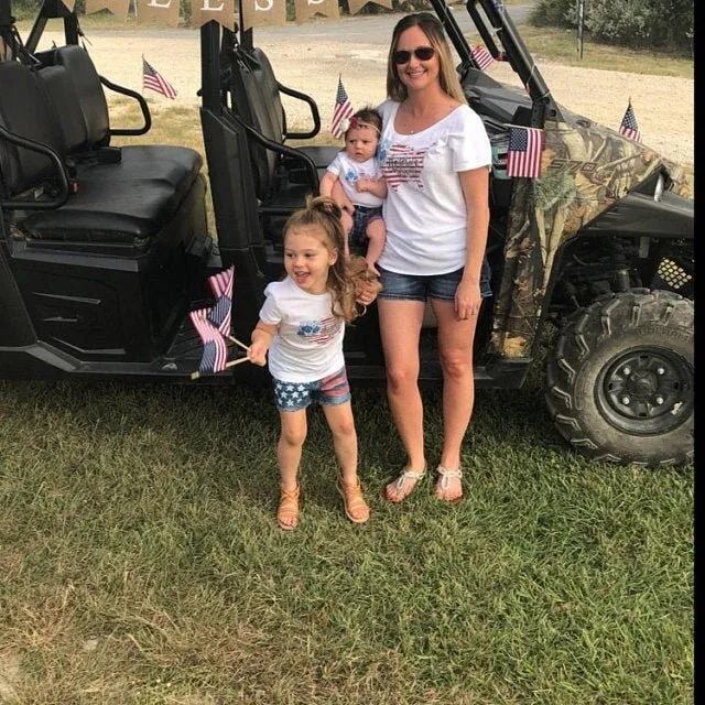 Mommy and Me 4th of July America the Beautiful Matching Shirts