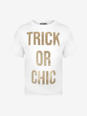 Moschino Girls T-Shirt - Cotton Trick Or T-Shirt