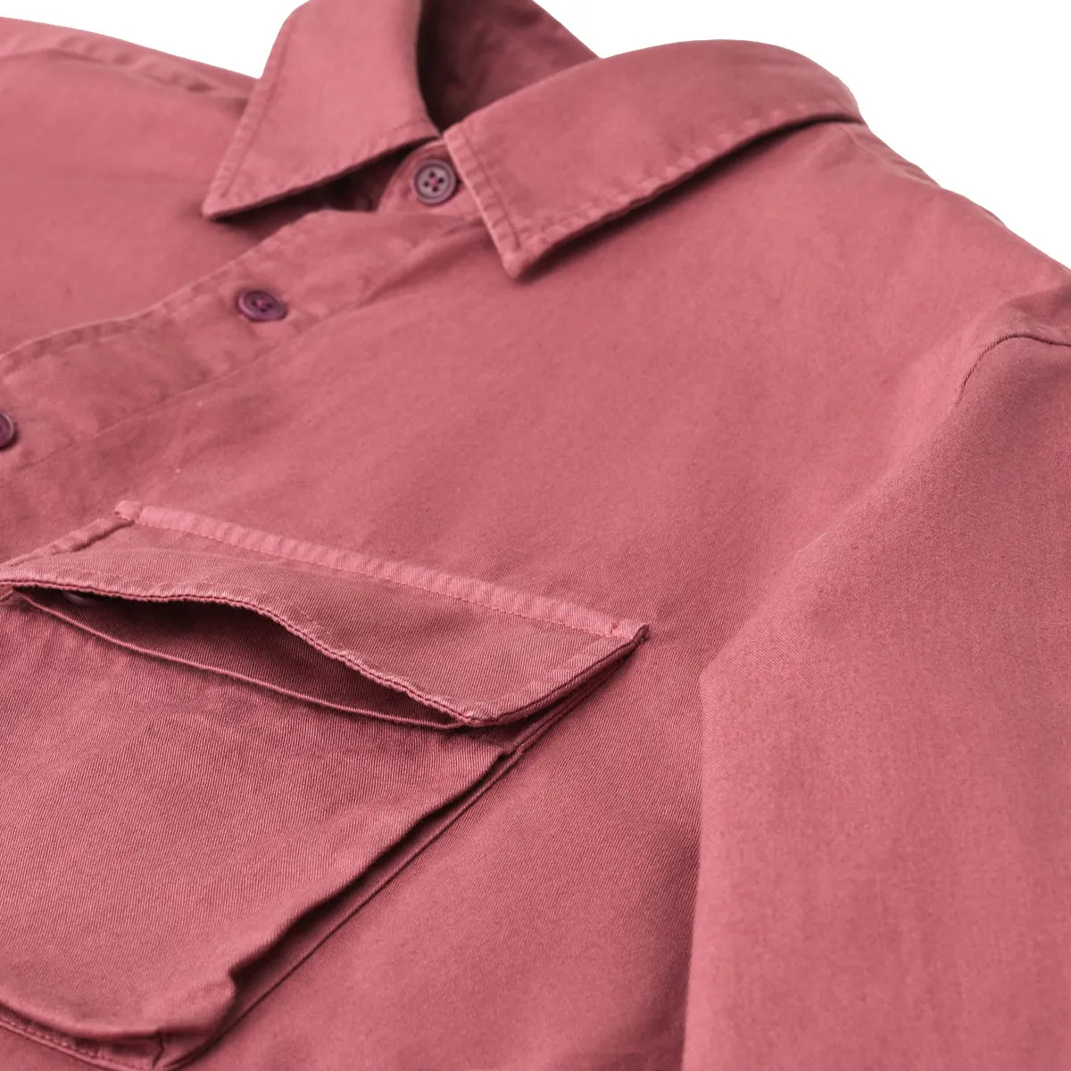Mulberry Garment Dyed Cotton Scale Shirt