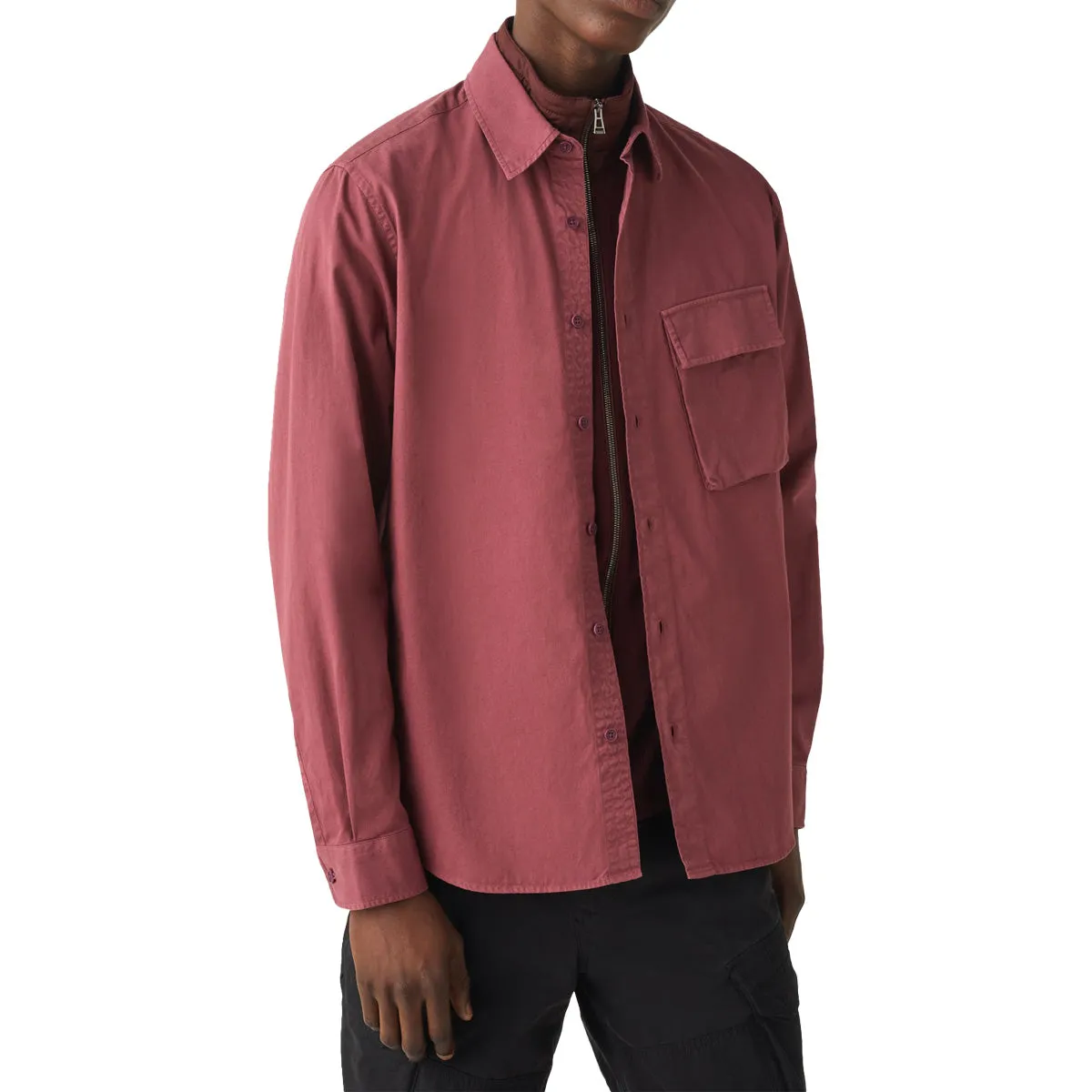 Mulberry Garment Dyed Cotton Scale Shirt