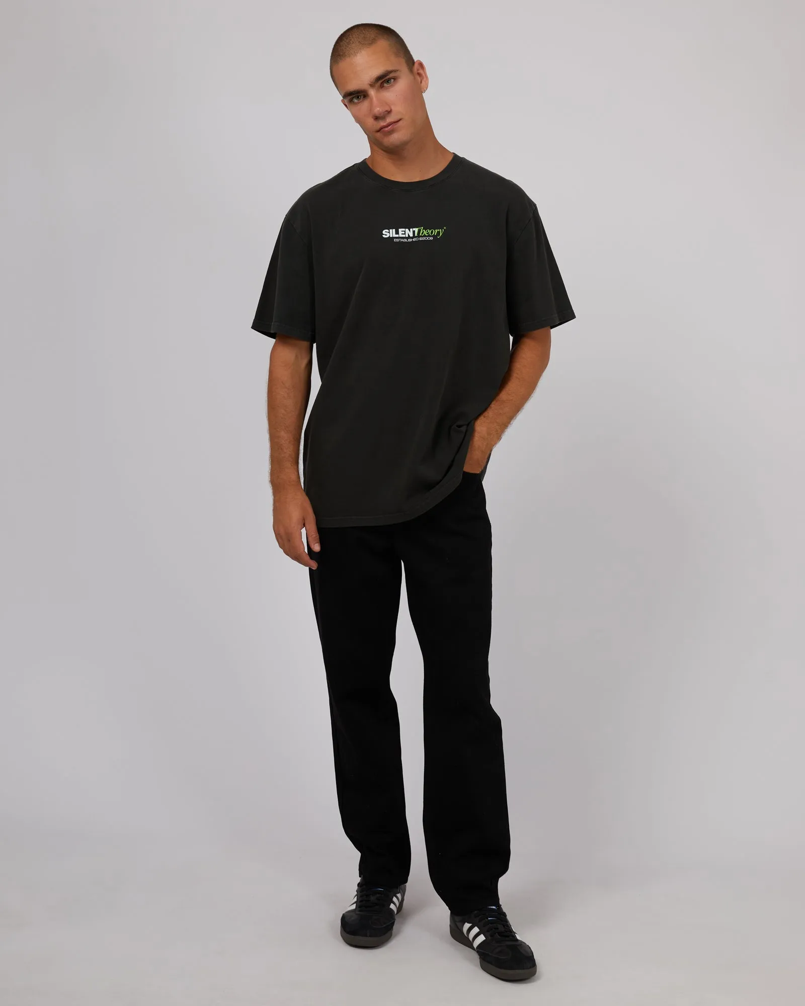 Multifaced Tee Washed Black