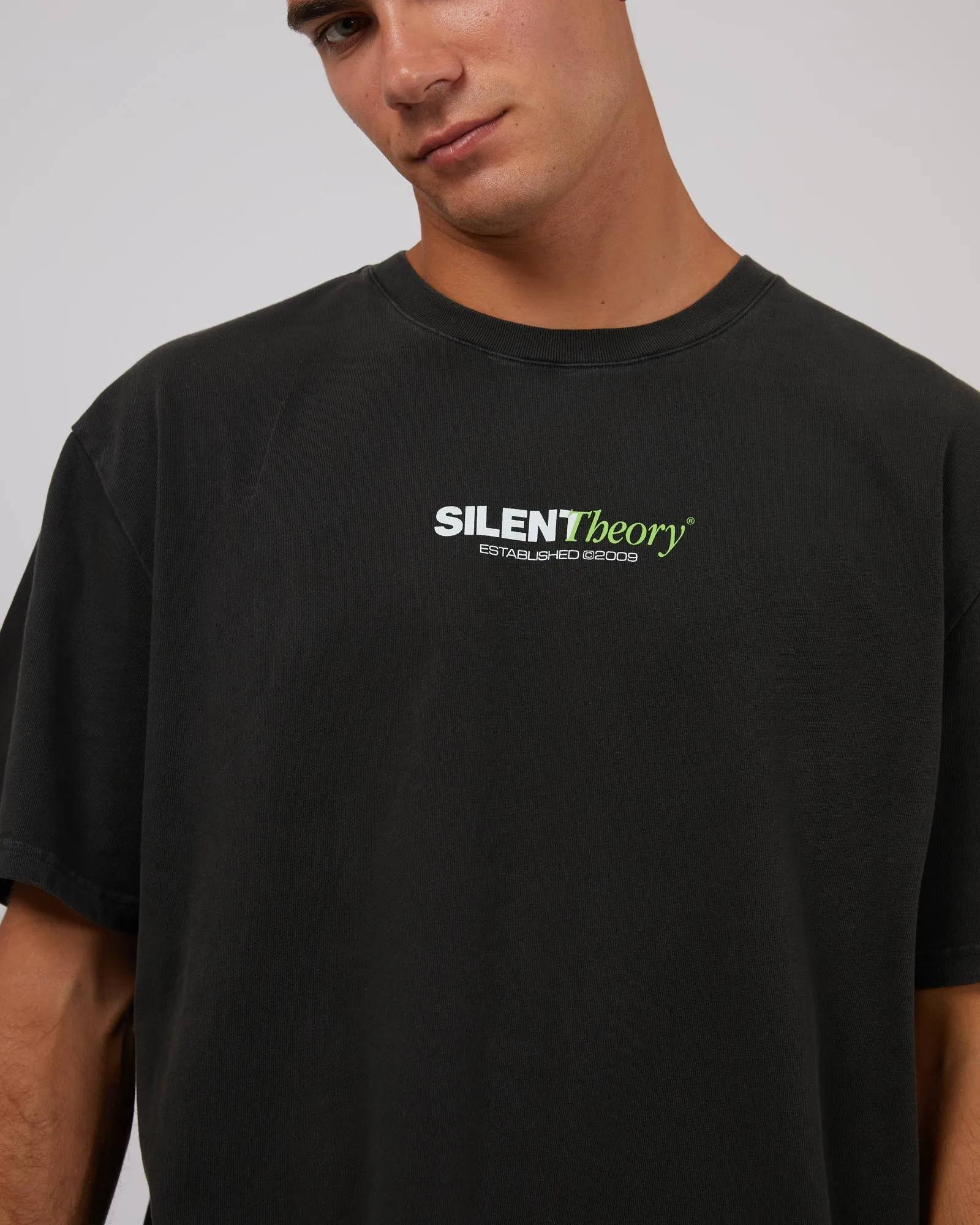 Multifaced Tee Washed Black