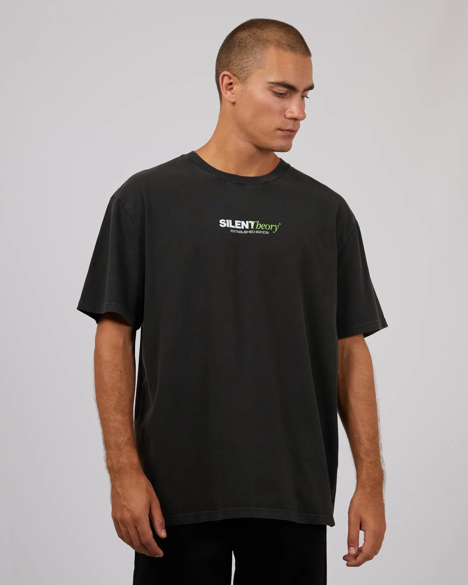 Multifaced Tee Washed Black