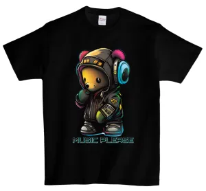 Music Teddy Please T-Shirts DTG Full color Edition