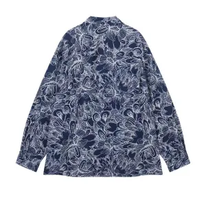 Navy Daisy Shirt