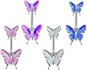 NOLITOY 4pcs Women's Belly Button Rings Comfortable Navel Jewelry for Loved Ones