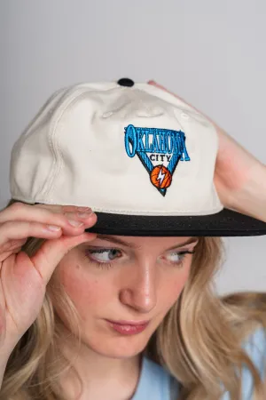 OKC basketball triangle two tone hat