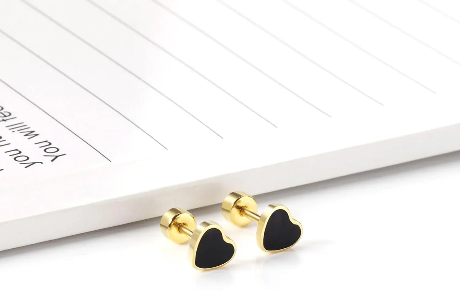 ONLYJUMP 18K Gold Heart Love Earrings for Women Cute Tiny Heart Stud Earrings Love Heart Stud Earrings Tiny Studs Earrings