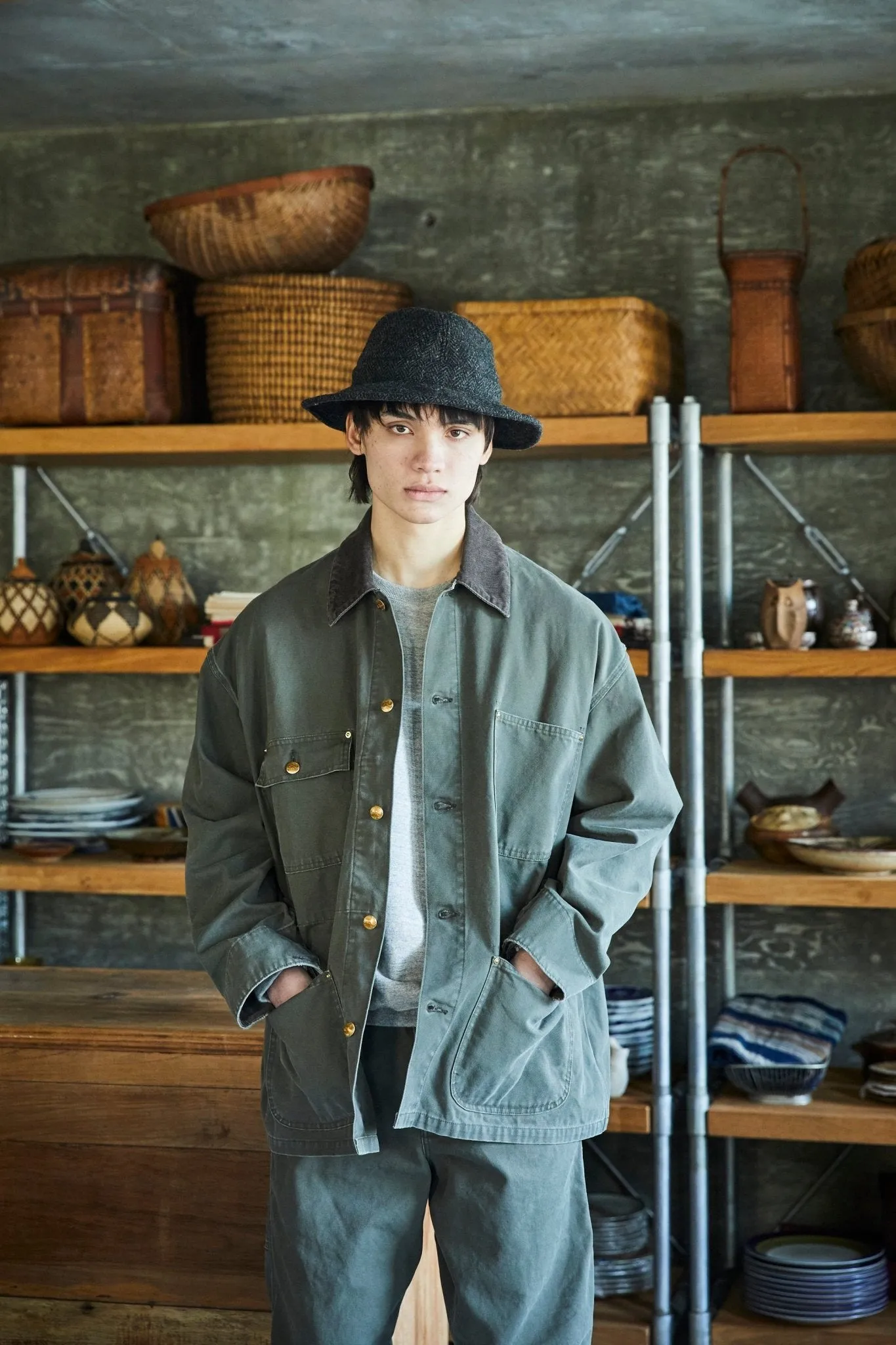 orSlow Relax Fit Coverall Army Green