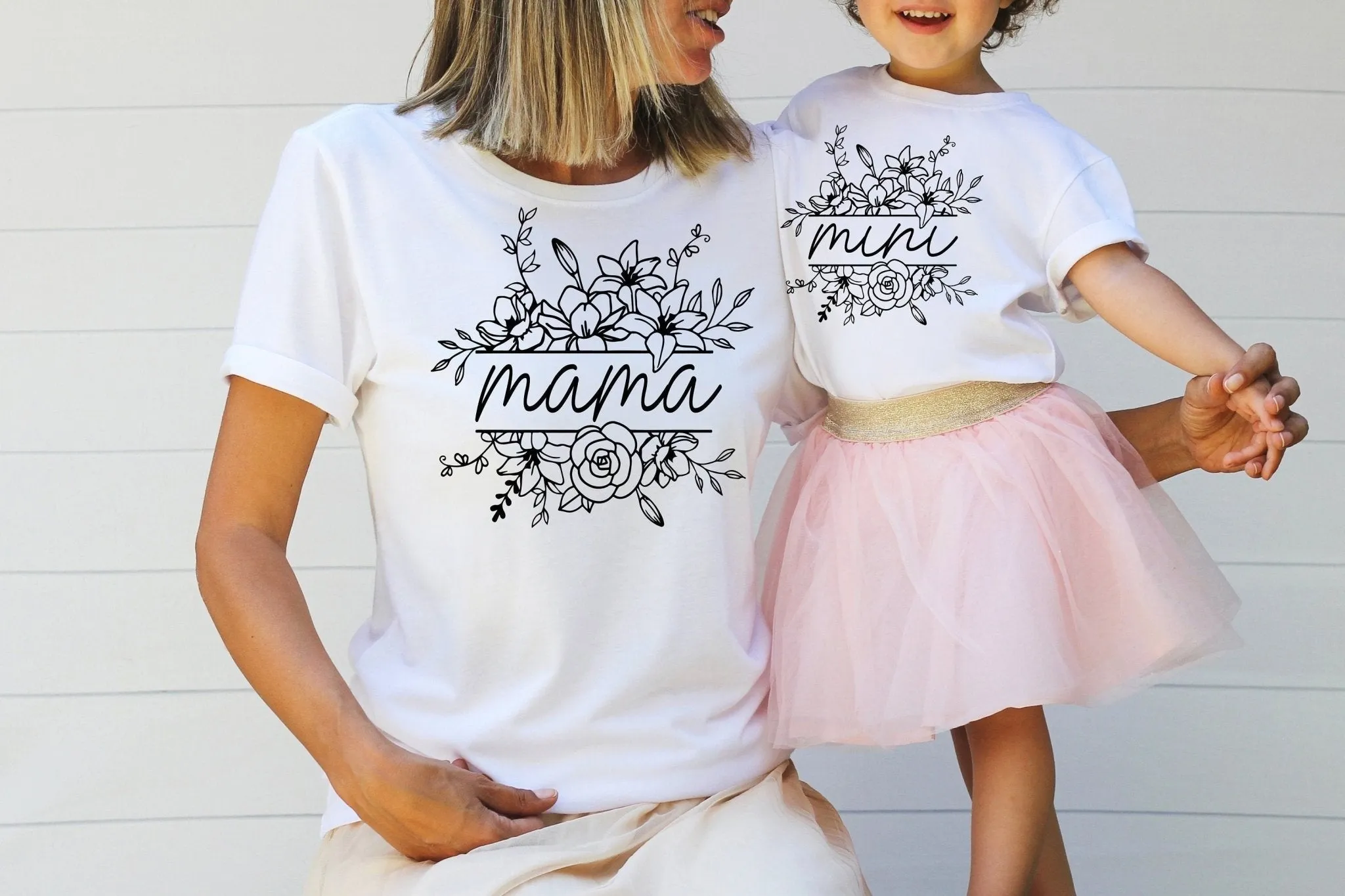Personalized Mama Mini Floral Shirts Wildflower Mothers Day Gift