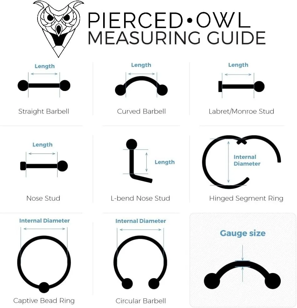 Pierced Owl 14GA 316L Stainless Steel Bow with Crystal Heart Center Belly Button Ring